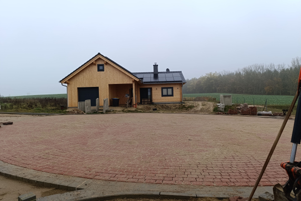 Erschließung im Neubaugebiet