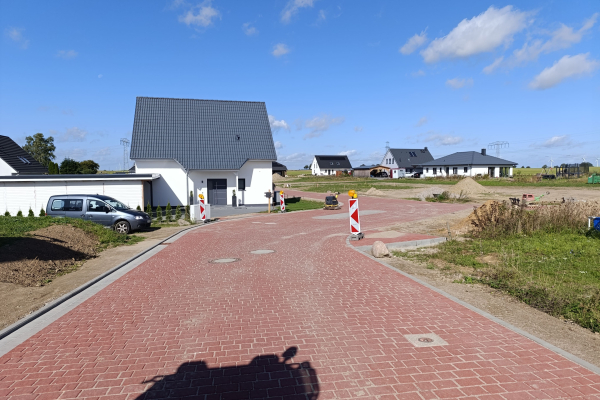 Erschließung im Neubaugebiet